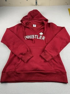WHISTLER CANADA Ski Resort Vancouver British Colombia Red Hoodie Unisex, Gr: XL - Bild 1 von 10