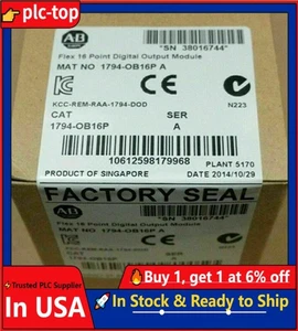 1 PCS New Factory Sealed AB 1794-OB16P SER A Flex 16 Point Digital Output Module - Picture 1 of 1