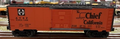 Lionel~O Gauge~Santa Fe ATSF #6464-196 Box Car W/Die-Cast Trucks! - Image 1 of 4