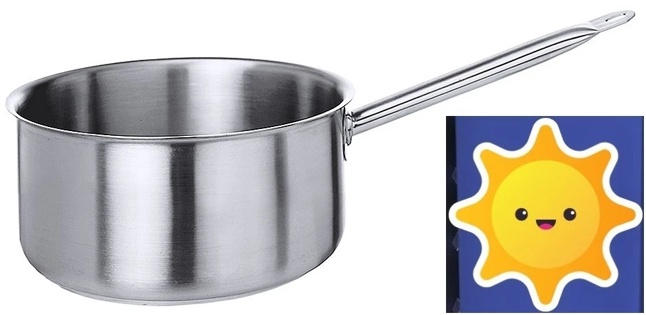 Stielkasserolle Kochtopf Edelstahl Induktion Herd  ∅ 14 cm wie Bild - Bild 1 von 1