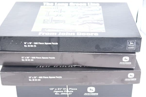 John Deere Puzzle 4 Lot Tractor Review Combine Review Long Green Line Putt Putt - Picture 1 of 2