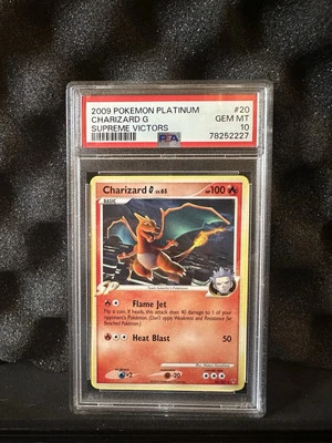 2009 Pokemon TCG Platinum Supreme Victors Charizard G Non-Holo PSA 10 GM #20 - Image 1 of 2