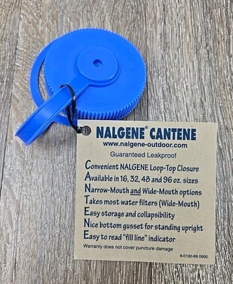 NEW - LID ONLY - Screw on Nalgene Wide Mouth Water Cantene - 32 oz. - Image 1 of 4