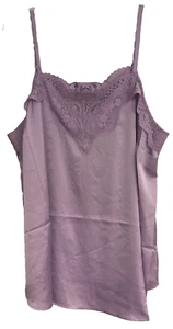 Torrid Size 2 Women's Sophie Satin Lace Trim Cami Orchid NWT - Picture 1 of 9