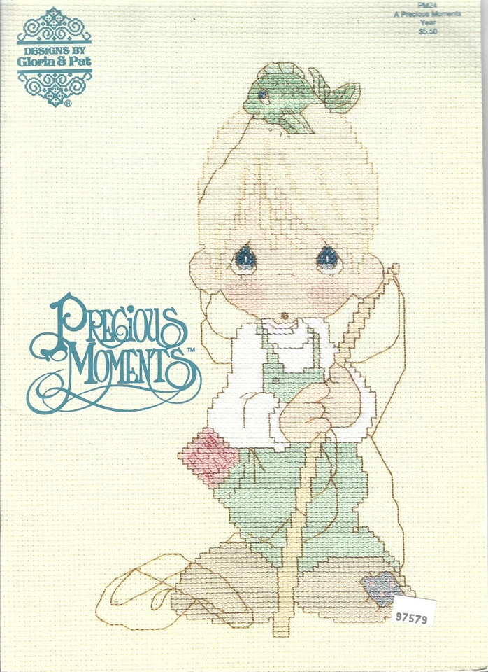 Precious Moments A Precious Moments Year PM24 Vintage Cross Stitch Charts Book - Image 1 of 1