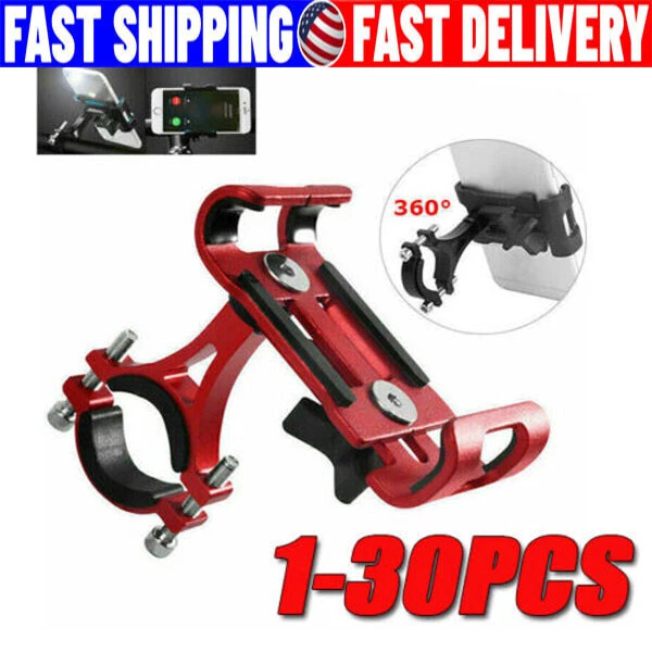 360° Aluminum Motorcycle Bike Bicycle GPS Cell Phone Holder Handlebar Mount lot - Image 1 of 4