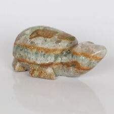 499 Carat Handcarved Rough Flourite Home/Office Décor Gifting Turtle Sculpture