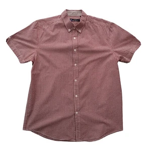 Ben Sherman Button Hemd Herren L (Slim Fit) rot+weiß kariert/Kurzarm/Baumwolle - Bild 1 von 11