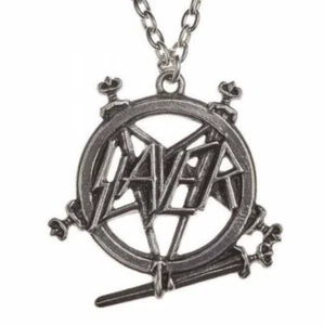 Slayer: Pentagram Logo Pendant, Necklace, Heavy Metal, Rocker, Alchemy England - Picture 1 of 4