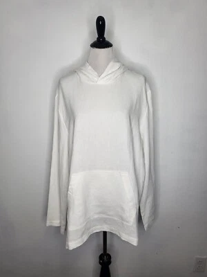 Top James Estándar Talla 3 o Grande Con Capucha Lino Túnica Canguro Bolsa Blanco Nuevo con Etiquetas Foto 1 de 4