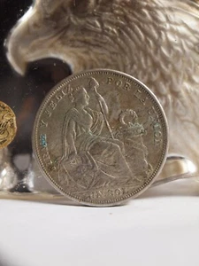 1924 REPUBLIC PERUANA LIMA 5 DECIMOS - Picture 1 of 4