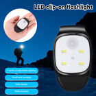 LED Rechargeable Clip On Light Torch Flashlight Head Lamp Night Walking Running