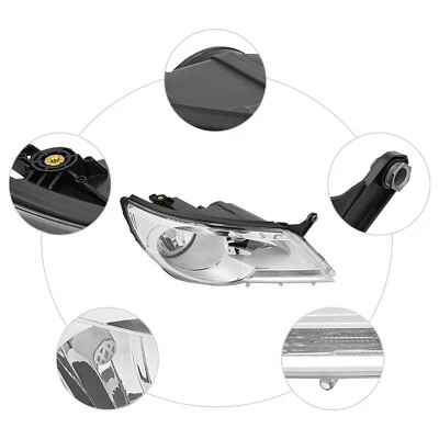 Right Passenger Side Halogen Headlight Headlamp for 2009-2011 Volkswagen Tiguan Foto 1 de 4