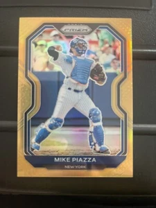 2021 PANINI PRIZM MIKE PIAZZA Neon orange TIER II PRIZM 095/100 #160 - Picture 1 of 6