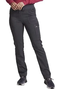 Dickies Cargo Pant for Women with Mid Rise Drawstring, 8 Pocket XL Tall, Pewter - Picture 1 of 8