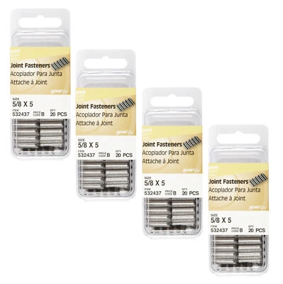 Sujetadores de juntas corrugadas de acero HILLMAN tamaño 5/8" x 5 80 piezas 532437 Foto 1 de 4
