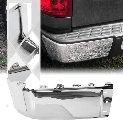 Chrome Bumper End Cap For 07-13 Chevy Silverado 1500 GMC Sierra 1500 Rear Left - Image 1 of 4