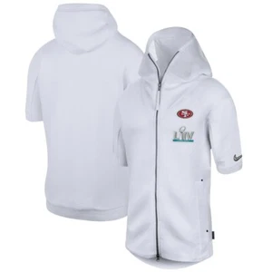 Neu mit Etikett NFL San Francisco 49ers Nike Super Bowl LIV weiße Aufwärmjacke XXL neu mit Etikett - Bild 1 von 3