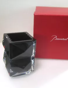 NEW BACCARAT CRYSTAL LOUXOR PENCIL HOLDER BLACK #2813721 BRAND NIB SAVE$$ F/SH - Picture 1 of 3