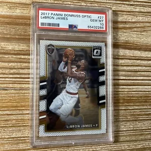 2017 Panini Donruss Optic #27 Lebron James Cleveland Cavaliers PSA 10 Gem Mint - Picture 1 of 2