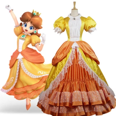 Super Smash Bros. Ultimate Princesa Margarita Vestido Vestido de Baile Disfraz Cosplay C018 Foto 1 de 4