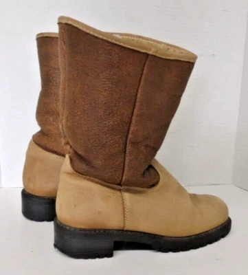 Martino Oslo Talla 8 Lana Polar Mujer Cuero Bota Hecha en Canadá Foto 1 de 4