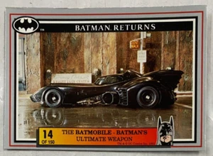 Dynamic 1992 BATMAN RETURNS #14 Batmobile Batman's Weapon Collector Trading Card - Picture 1 of 2