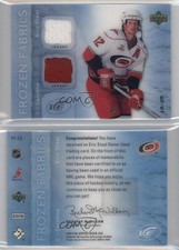 2007-08 Upper Deck Ice Frozen Fabrics PETG Patch /25 Eric Staal #ES Patch