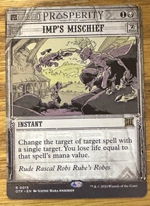MTG Outlaws of Thunder Junction Breaking News, Imp's Mischief - Picture 1 of 1