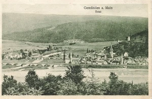 AK Gemünden am Main (97737), Totalansicht, gelaufen - Picture 1 of 2