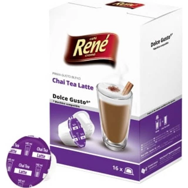 Café RENE Dolce Gusto cápsulas CHAI té LATTE vainas -16ct./1 caja ENVÍO GRATIS Foto 1 de 1