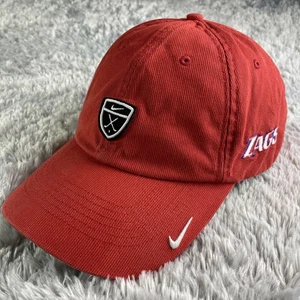 Gonzaga Bulldogs Zags Hat Cap Adjustable Red Nike Golf Needlecord Corduroy - Picture 1 of 12