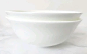 Two WEDGWOOD Gourmet Bowls White - Bone China Professional China Home Gourmet  - Picture 1 of 9