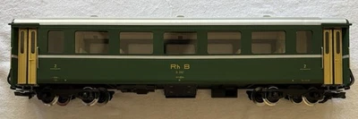 LGB Train 3167 RhB GREEN 2nd Class Passenger Car  Coach G Scale - Image 1 of 4
