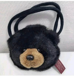 Bearington Collection Black Bear Handtasche Plüschhandtasche Beuteltasche Doppelgriff  - Bild 1 von 6