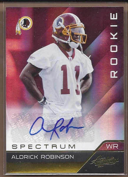 2011 Absolute Memorabilia Spectrum Gold Auto 101 Aldrick Robinson/299 Auto FB - Image 1 of 1