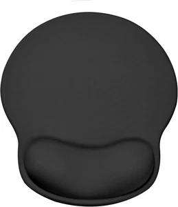 Mouse Pad with Wrist Support - Gel Gaming Mouse Pads Wrist Rest, Ergonomic Black - Picture 1 of 9