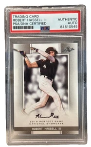 ROBERT HASSELL III signed (Washington Nationals) Perfect Game Card PSA 84610545 - Picture 1 of 2