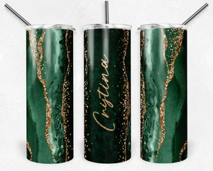 Regalo de Navidad para Ella - Vaso Floral Personalizado 20oz con Nombre Personalizado - Imagen 1 de 9