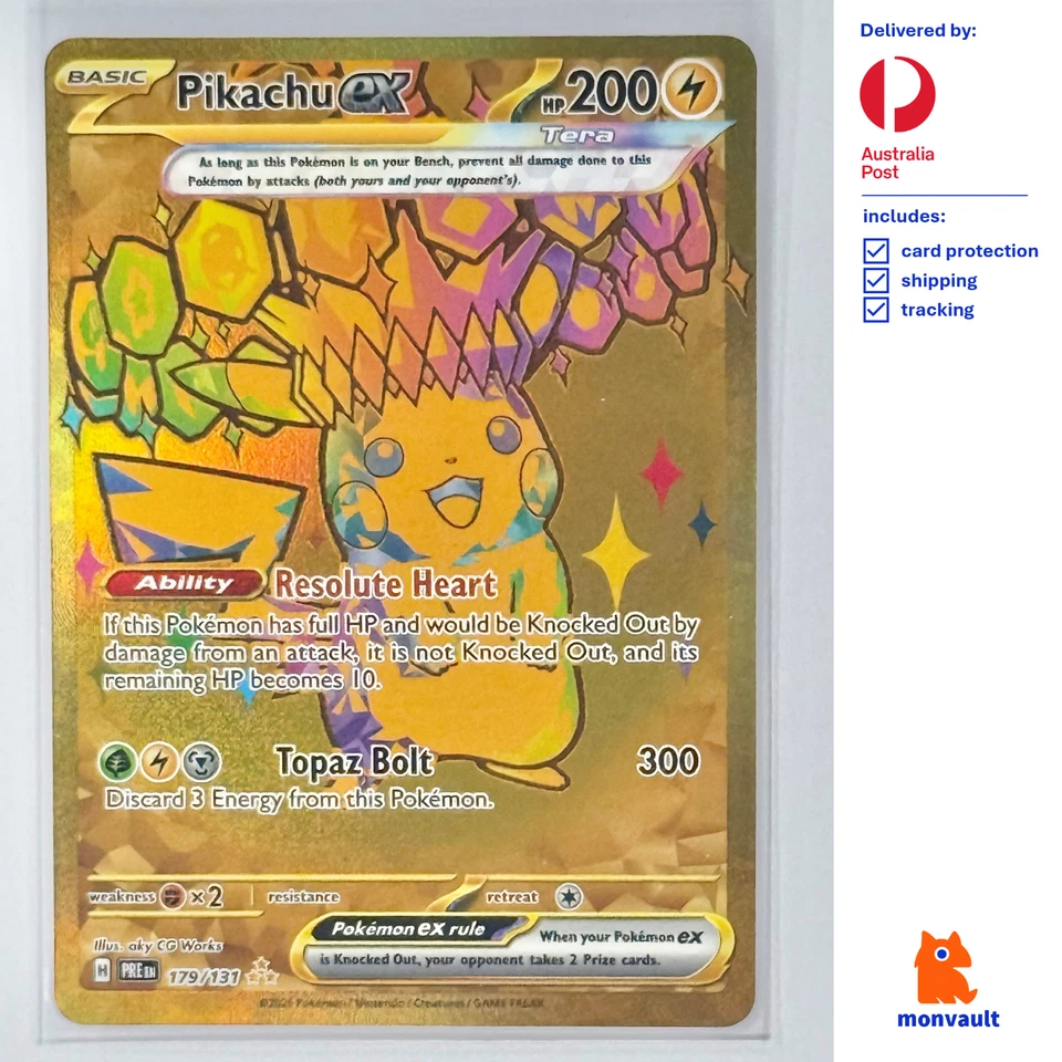Pokemon TCG | Pikachu ex 179/131 HR | Prismatic Evolutions | NM+ - image 1 of 2