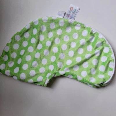 Boppy Nursing pillow cover In EUC. SOFT, GREEN AND WHITE POLKA DOT  - Image 1 of 2