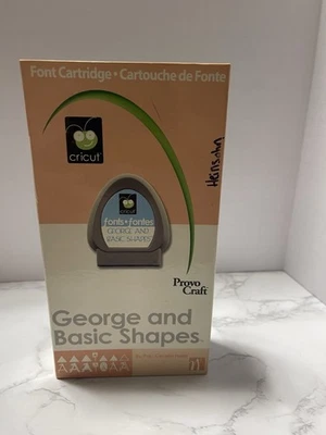 Cricut GEORGE & BASIC SHAPES & Font Cartridge Complete Set Cecelia Harris - Image 1 of 4