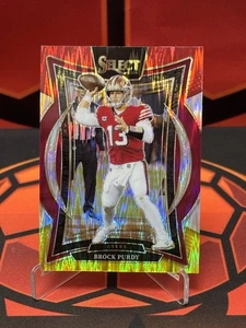 BROCK PURDY 2024 Panini Select Concourse RED & YELLOW SHOCK PRIZM #37 - Bild 1 von 2