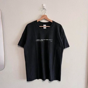 Vintage Funny Word Humor Comedy Computer Code Black T Shirt Size L Y2K Thinkgeek - Picture 1 of 4