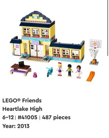 LEGO FRIENDS: Heartlake High (41005)(Out of Box) (With Instructions)(Only 2 char