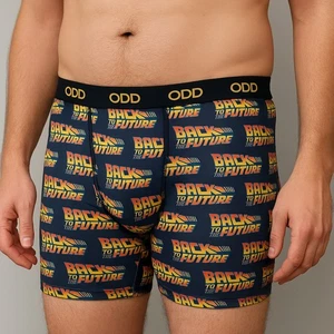 Back To The Future Movie Men's Underwear L Boxer Briefs Shark ODD Brand New - Picture 1 of 5