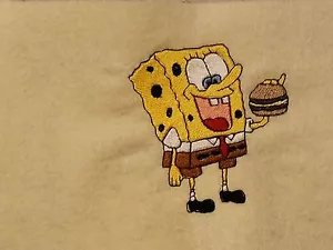 Manta bordada personalizada Bob Esponja 36x58 pulgadas - Imagen 1 de 1