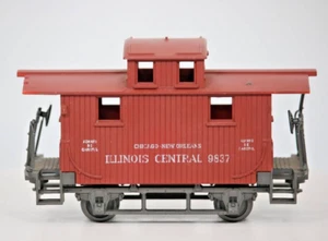 Atlas Illinois Central 4 Wheel Caboose 2 Rail #9837 O SCALE 1:48 Gauge - Picture 1 of 7