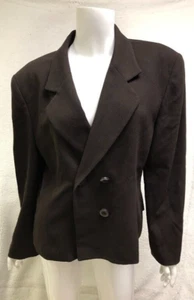 Christian Dior Women's Double Breasted Brown Blazer Jacket - Picture 1 of 20