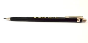 RARA MATITA MECCANICA VINTAGE DRAFTRITER NERA, PIOMBO 2mm, MADE IN ITALY - Foto 1 di 4